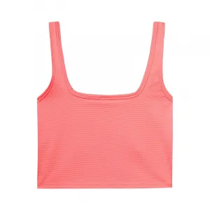 Dámska tréningová športová podprsenka 4F SLEEVELESS-WSS24TSLEF072-63N-CORAL NEON