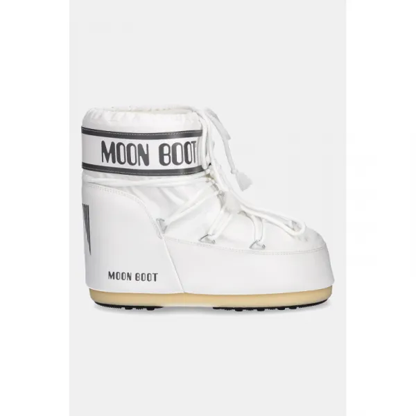 Nízke zimné topánky MOON BOOT MB ICON LOW NYLON A009 WHITE MONO