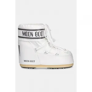 Nízke zimné topánky MOON BOOT MB ICON LOW NYLON A009 WHITE MONO