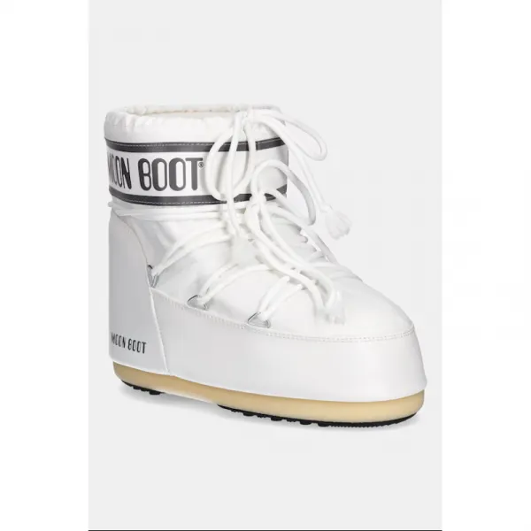 Nízke zimné topánky MOON BOOT MB ICON LOW NYLON A009 WHITE MONO