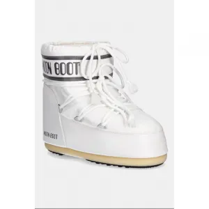 Nízke zimné topánky MOON BOOT MB ICON LOW NYLON A009 WHITE MONO