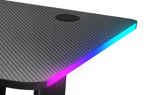 Ekspand Elektrický Herný stôl RGB  160x65 BR03 Čierny