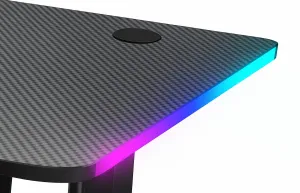 Ekspand Elektrický Herný stôl RGB  160x65 BR03 Čierny