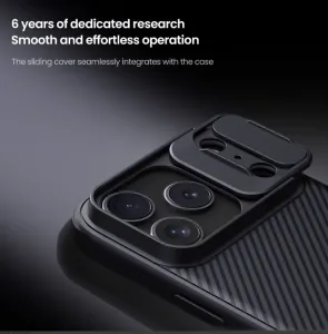 Nillkin CamShield PRO kryt pre Apple iPhone 17 Pro, Nillkin, Čierny