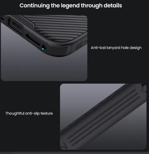 Nillkin CamShield PRO kryt pre Apple iPhone 17 Pro, Nillkin, Čierny