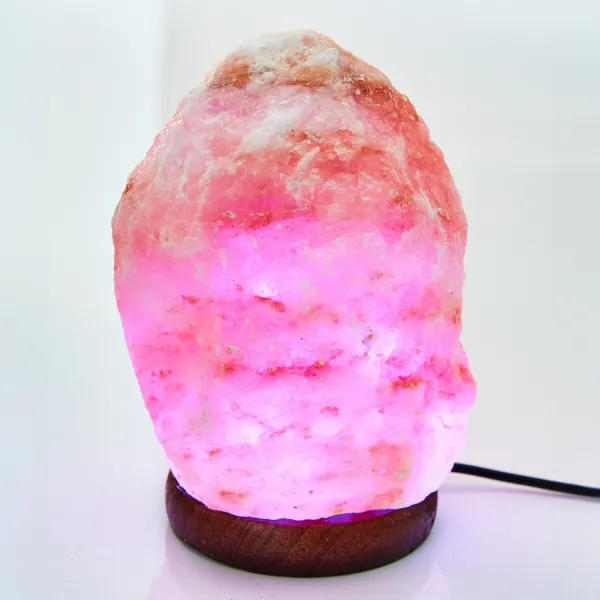 Himalájska soľná lampa so zmenou farieb