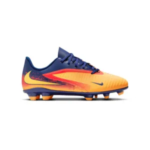 Chlapčenské futbalové kopačky outdoorové NIKE Phantom 6 Low Club Jr FG MG laser orange lemon venom blue void