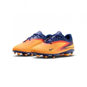 Chlapčenské futbalové kopačky outdoorové NIKE Phantom 6 Low Club Jr FG MG laser orange lemon venom blue void