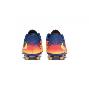 Chlapčenské futbalové kopačky outdoorové NIKE Phantom 6 Low Club Jr FG MG laser orange lemon venom blue void
