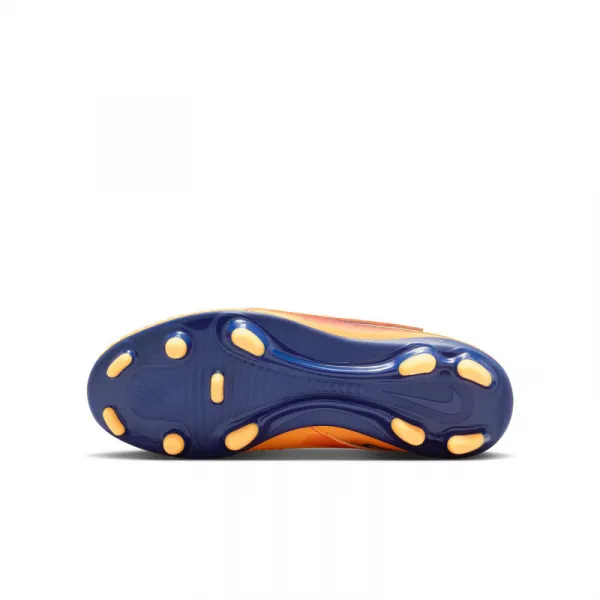 Chlapčenské futbalové kopačky outdoorové NIKE Phantom 6 Low Club Jr FG MG laser orange lemon venom blue void