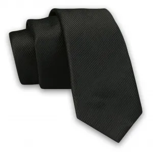 Čierna elegantná kravata Angelo di Monti