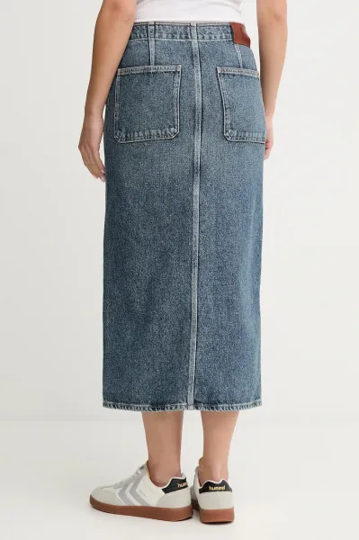 Rifľová sukňa Calvin Klein Jeans