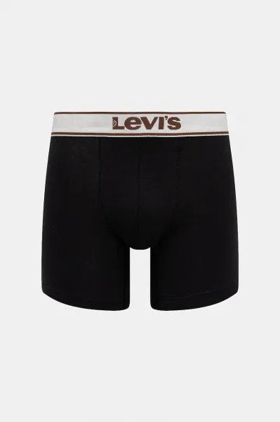 Bavlnené boxerky Levi's 2-pak hnedá farba, 37149-1225