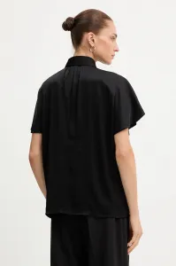 Blúzka Karl Lagerfeld Sleeveless Collar Blouse Black