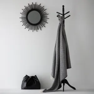 Pléd so strapcami LADA tmavo šedý 150 x 200 cm