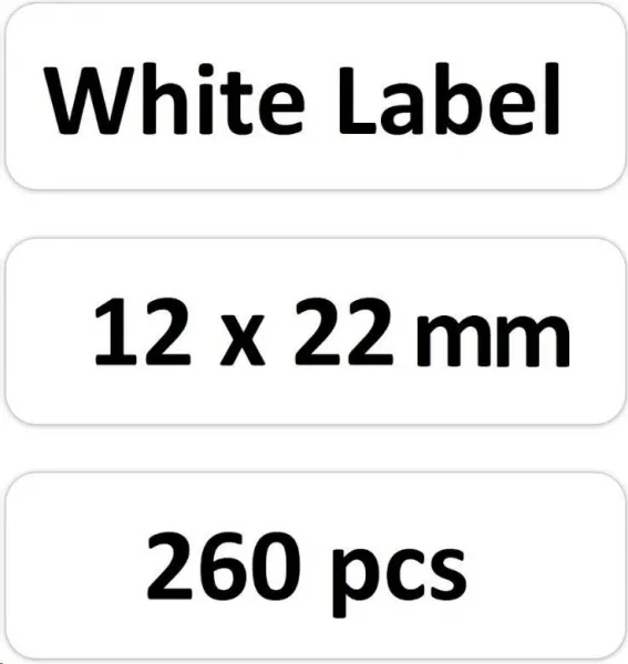 Niimbot štítky RP 12x22mm 250ks White pro D11 a D110
