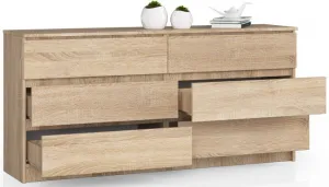 Ak furniture Komoda Rollo V 160 cm dub sonoma