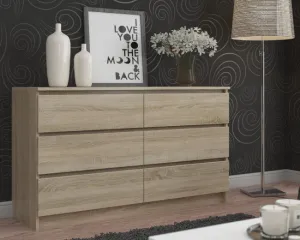 Ak furniture Komoda Rollo V 160 cm dub sonoma
