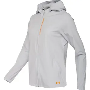 Under Armour OUTRUN THE STORM Dámska bežecká bunda, sivá, veľkosť M