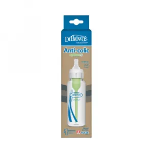 Dojčenská fľaša options+ SKLENENÁ Anti-colic 250ml – 1ks (SB81003-P4)