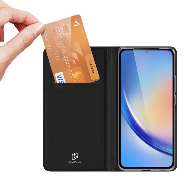 Dux Ducis Skin Pro knižkové puzdro na Samsung Galaxy A35 5G, čierne