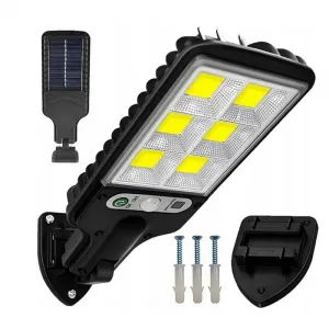 MG LU17 solárna lampa 120 LED 3000 mAh, čierna
