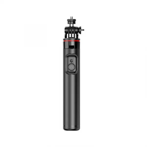 MG Telescopic Bluetooth selfie tyč s LED svetlom 1.3m, čierna