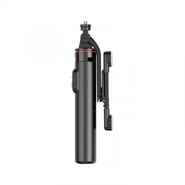 MG Telescopic Bluetooth selfie tyč s LED svetlom 1.3m, čierna