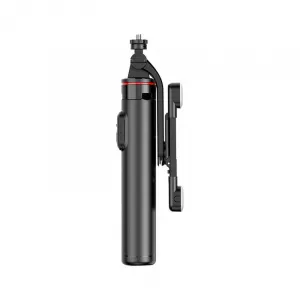 MG Telescopic Bluetooth selfie tyč s LED svetlom 1.3m, čierna