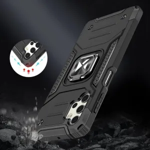 MG Ring Armor plastový kryt na Samsung Galaxy A32 4G, čierny