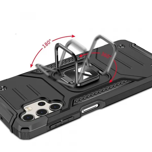 MG Ring Armor plastový kryt na Samsung Galaxy A32 4G, čierny