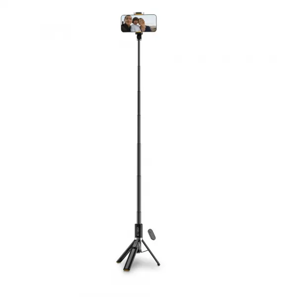 Tech-Protect L08S bluetooth selfie tyč, čierna