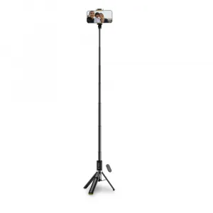 Tech-Protect L08S bluetooth selfie tyč, čierna