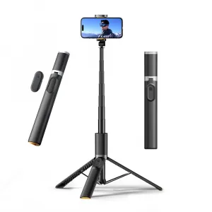 Tech-Protect L08S bluetooth selfie tyč, čierna