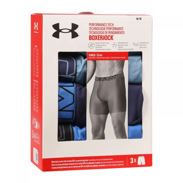 3PACK pánske boxerky Under Armour viacfarebné (1383878 418) M, trenky