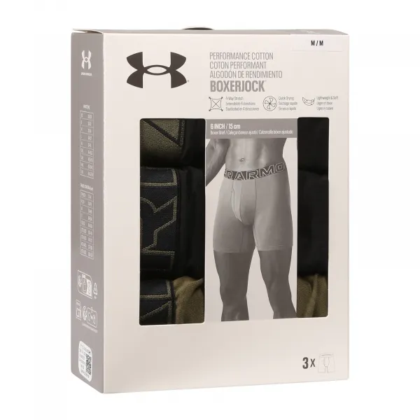 3PACK pánske boxerky Under Armour viacfarebné (1383889 005) M, trenky