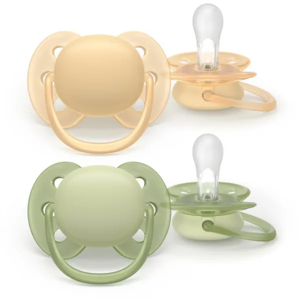 Philips AVENT Cumlík Ultrasoft Premium neutral 6-18m 2 ks
