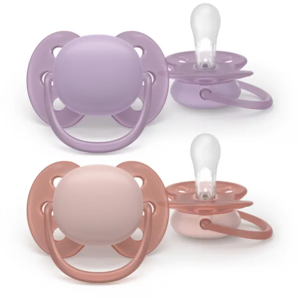 Philips AVENT Cumlík Ultrasoft Premium 6-18m dievča 2 ks