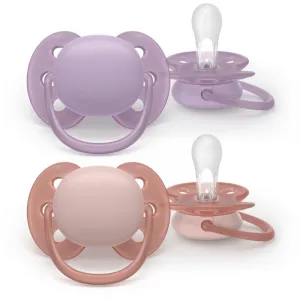Philips AVENT Cumlík Ultrasoft Premium 6-18m dievča 2 ks