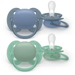 Philips AVENT Cumlík Ultrasoft Premium 6-18m chlapec 2 ks
