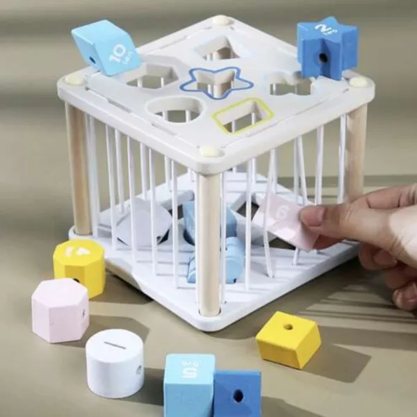 Kruzzel drevená aktivity kocka - sorter