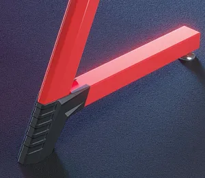 JAKS Herný stôl s RGB osvetlením červený 140 cm BG01