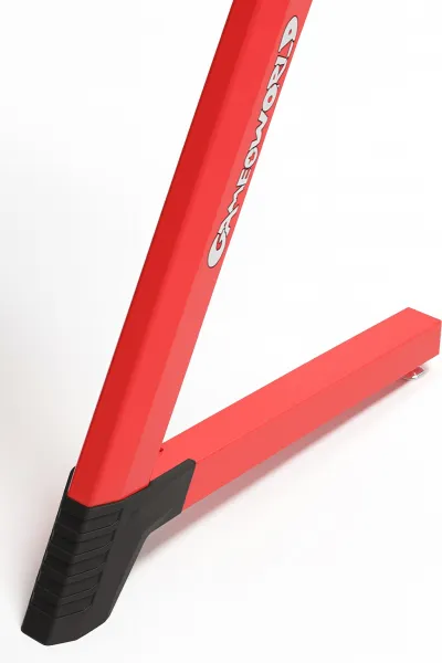 JAKS Herný stôl s RGB osvetlením červený 140 cm BG01