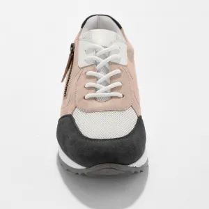 Kožené running sneakers na klinovej podrážke