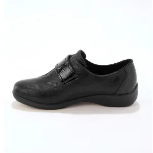 Derbies z 2 materiálov so zapínaním na suchý zips