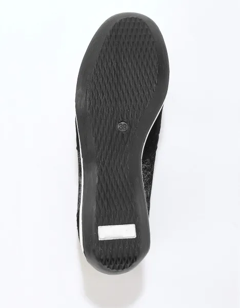 Kožené tenisky na zips, klinová podrážka