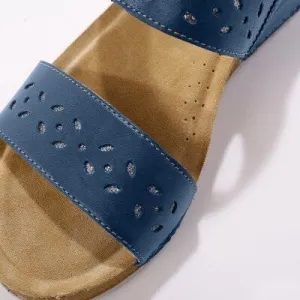 Kožené široké papuče