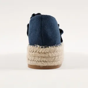 Espadrilky s volánikmi, vzhľad semišu