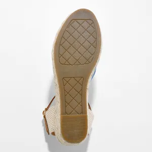 Remienkové espadrilky na klinovom podpätku