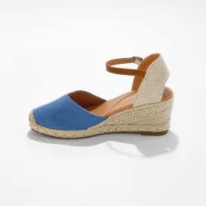 Remienkové espadrilky na klinovom podpätku